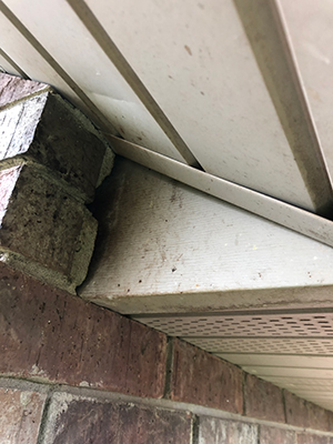 Close-Up of Soffit and Fascia of SW Missouri Home
